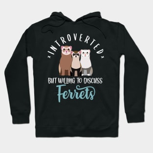 Introverted But Willing To Discuss Ferrets Hoodie